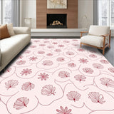Enchanted Petal Maze Symmetrical Handpainted Impression (Pink)
