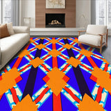 Tartan Style Entry Featuring Traditional Scottish Crisscross Motifs(Orange)