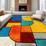Ultra Soft Area Rug, Non Slip, Stain Resistant, Washable Area Rugs for Living Room, Bedroom, Abstract Sky Collection Novel(Blue)