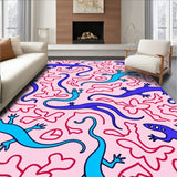 Joyful Amphibian Garden Amid Swirling Blossom Winds(Pink)