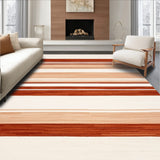 Earthen Tone Striped Area Durable Indoor Floor(Beige)