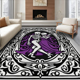 Gothic Skeleton Couple Dancing Eternal Romance Area(Black)