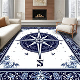 Beachy Compass Rug(Blue)