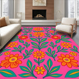 Whimsical Garden Inspired Featuring Blooming Florals And Vine Swirls (Pink)