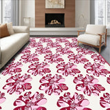 Vintage Botanical Mosaic Featuring Interlocking Petal Motifs (Pink) - ODIKA