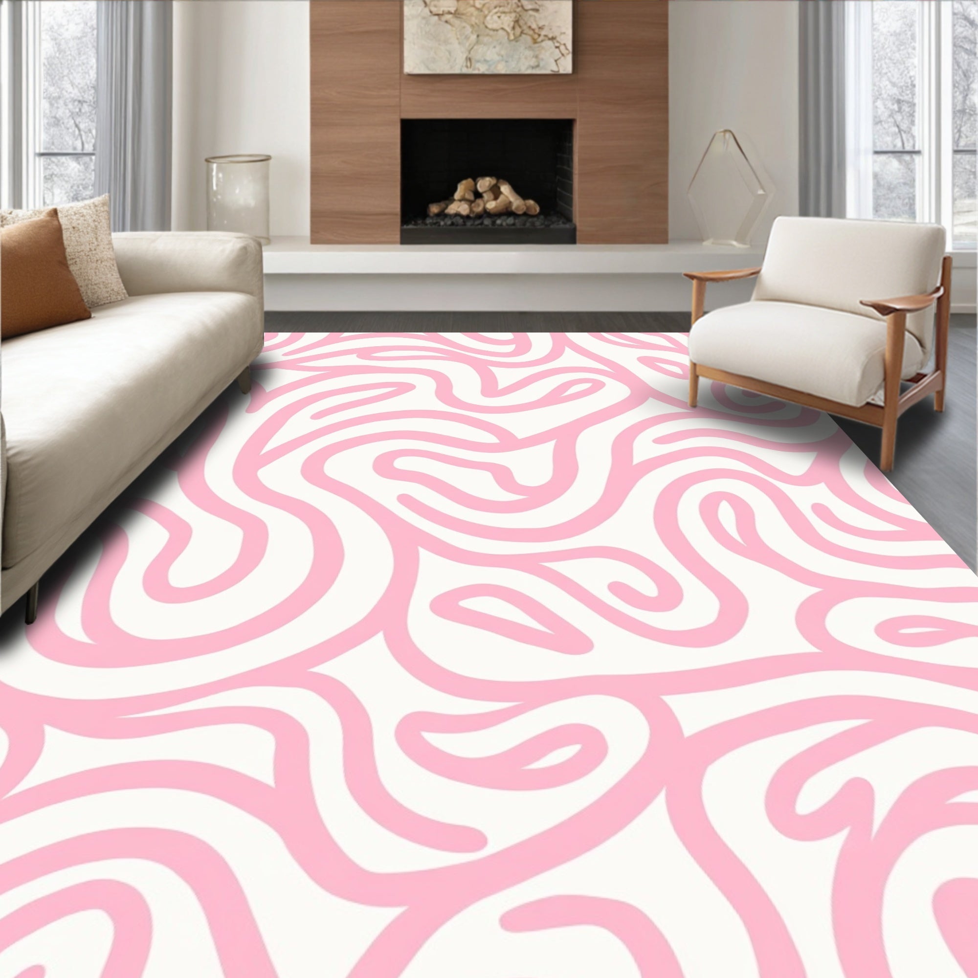Ripple Effect with Smooth Layered Contours (Pink) - ODIKA