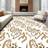 Abstract Animal Inspired Design Featuring Spotted and Curvilinear (Brown)
