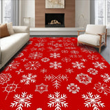 Festive Snowflake Winter Wonderland Holiday Decoration(Red)