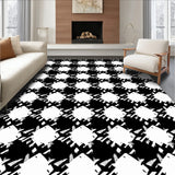 Homespun Checkerboard Seasonal Cottage Crosshatch(Black)