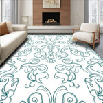 Intricate Lattice Design Featuring Interwoven Scrolls and Delicate Details (Blue) - ODIKA