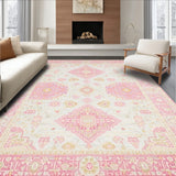 Chic White Pink Beige with Bethlehem Inspired Patterning(Pink)