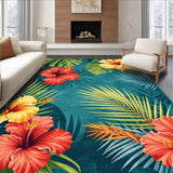 Tropical Vibrant Floral Mosaic(Blue)
