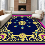 Floral Vine Scrollwork in Ornate with Baroque Flourishes (Blue) - ODIKA