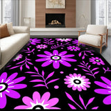 Abstract Boho Flora with Stylized Motif Arrangement (Purple)