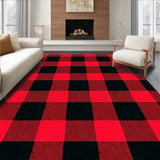 Buffalo Check Vintage Cabin Style Rustic(Red)