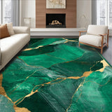 Stylish Gold Accents on Dark Tones(Green)