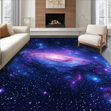 Lively Interstellar Graphic Impression(Purple)