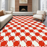 Vintage Picnic Basket Diagonal Grid(Red)