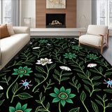 Enchanted Jungle Lotus and Mushroom with Beetle Accents (Black) - ODIKA