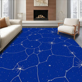 Constellation Starfield with Twinkling Celestial Motifs (Blue)