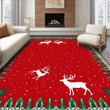 Enchanted Reindeer Forest Yuletide Celebration Accent(Red)