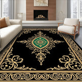 Paisley Teardrop Cascade with Traditional Swirl Embellishments (Black)
