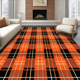Autumn Tartan With Interlocking Spider Web Accents(Black)