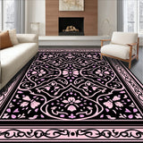 Charming Petal Lattice with Interlocking Vinework and Vintage Bow Embellishments (Black)