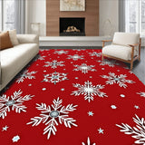Snowflake Cascade with Festive Starburst Accents(Red)