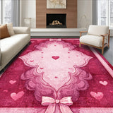 Preppy Ribbon Scallop with Artistic Bow Elements and Graceful Lines(Pink)