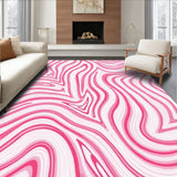 Refined Shearling Inspired Ripple Design with Subtle Feathered Edges and Flow(Pink)