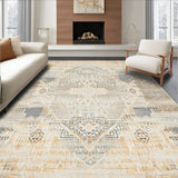 Elegant Beige Boho Inspired Area(Beige)