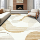 Elegant Abstract Beige With Modern Artistic Design For Home Decor(Beige)