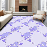 Dreamy Cloud Swirl with Abstract Pastel Whirlwind Design(Purple)