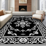 Arabesque Filigree Delicate Lacework with Spiral(Black)