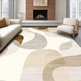 Artisan Horizon Neutral Beige Abstract Area with Modern Design(Beige)