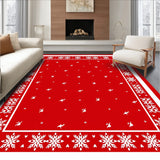 Festive Reindeer Wonderland Holiday Decorative Accent(Red)