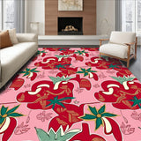 Festive Patchwork with Interlocking Cane and Motifs(Red)