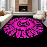 Elegant Sunburst Radial Bloom Contemporary(Pink)