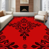 Elegant Damask Swirl Vintage Heirloom (Red)