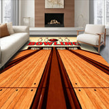 Vintage Bowling Lanes Pins Ball Alley(Beige)