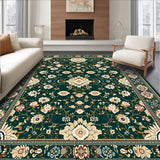 Chic Dark Floral Medallion(Green)