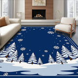 Joyful Winter Wonderland Semi Arc Doorway Greeting Decoration(Blue)
