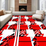 Festive Tartan with Distinctive Alternating Blocks and Accents(Red)
