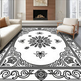Tile Inspired Ornate Medallion (Black)