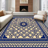 Ornamental Lattice Mosaic (Blue)