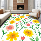 Sunshine Bloom Botanical Garden Artistic Watercolor Expression(Yellow)