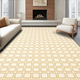 Abstract Geometric Area with Cream Tones(Beige)