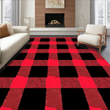 Buffalo Plaid Farmhouse Hearth Accent(Black)