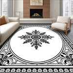 Elegant Medallion Cascade Interwoven Symmetrical (Black) - ODIKA